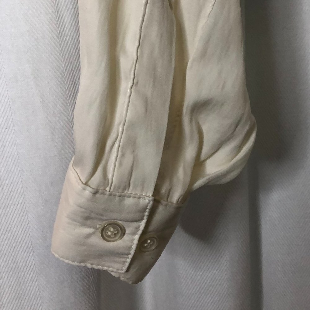 Topshop Cream Button-Up Blouse - Picture 5 of 16